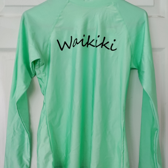 Green Rashguard/Swim shirt - Picture 1 of 3